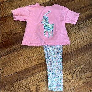 POLO Pink Kids legging Set